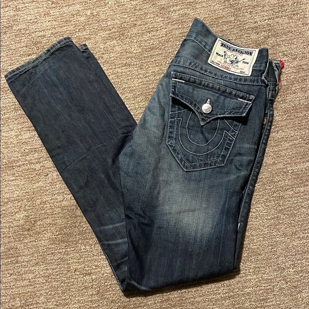True Religion Men's Blue Jeans